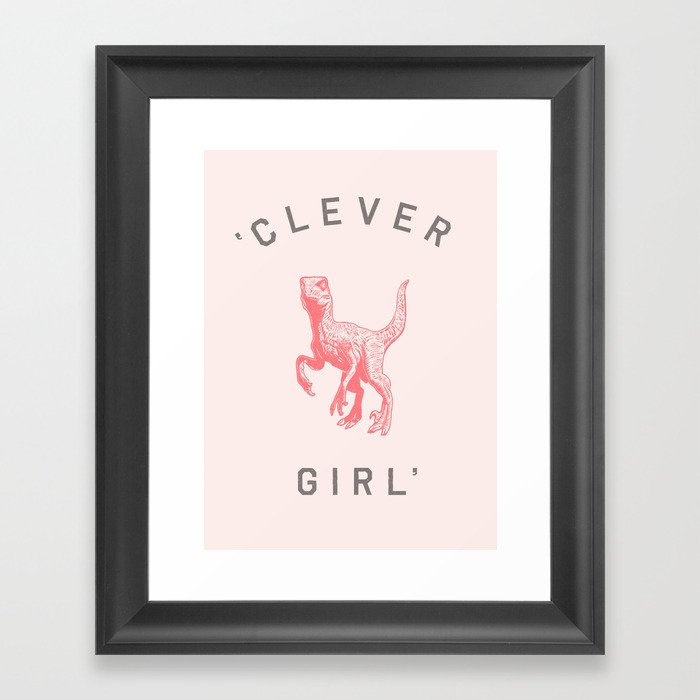 Clever Girl Framed Art Print