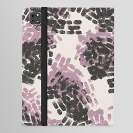 Pink black dabs pattern iPad Folio Case