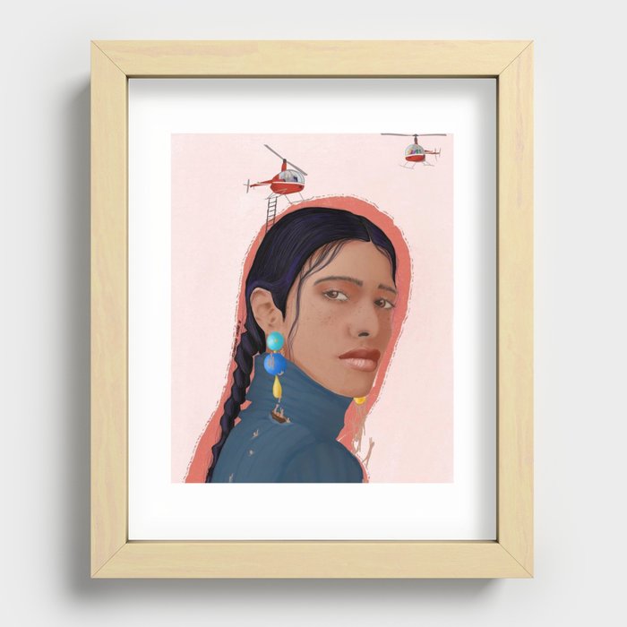 Native beauty Recessed Framed Print