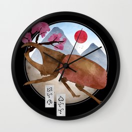 Rhino Beetle  Wall Clock