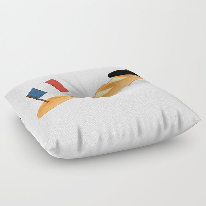 Oui Oui Baguette - Funny French Floor Pillow