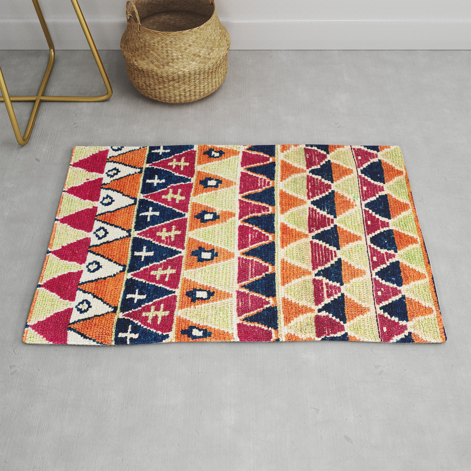 North African Pile Rug Print, North African Rugs