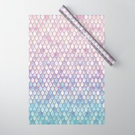 Spring Mermaid Scales Wrapping Paper
