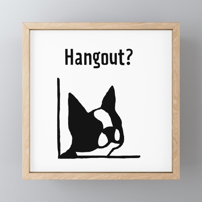 &dog Hangout? Framed Mini Art Print