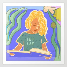 Leo Lee | Little Girl Reading Art Print