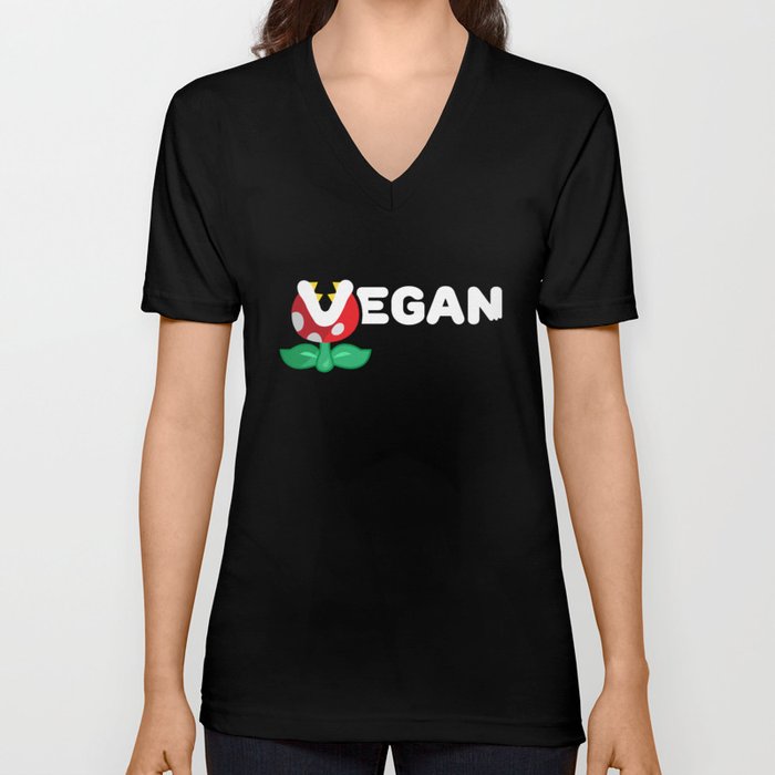 Mario Vegan V Neck T Shirt