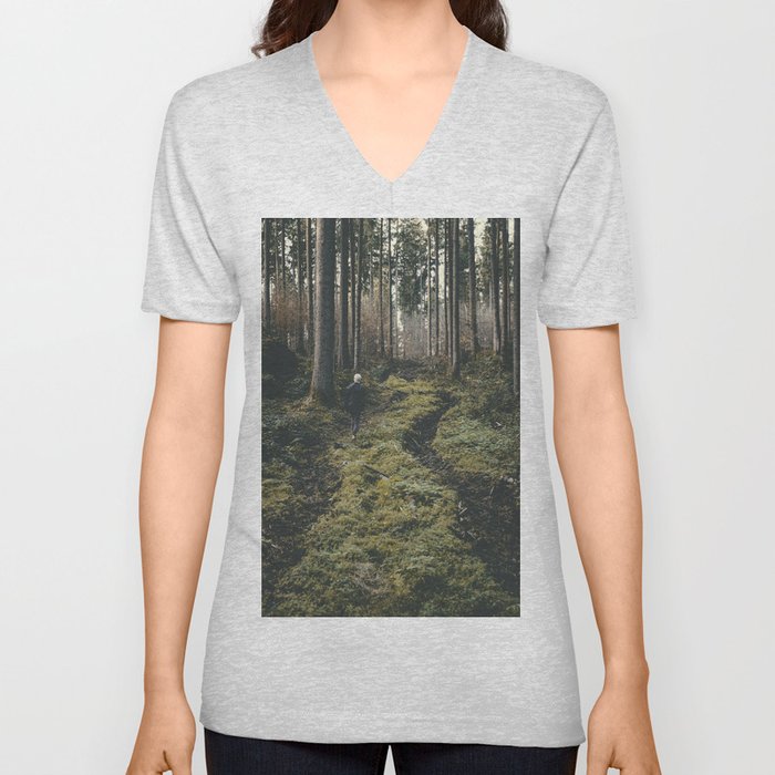explore - Landscape Photography V Neck T Shirt