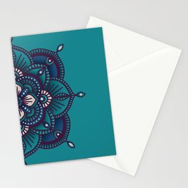 Blue Mandala Stationery Card