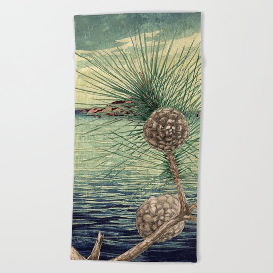 A Hidden View of O-nen Shore Beach Towel