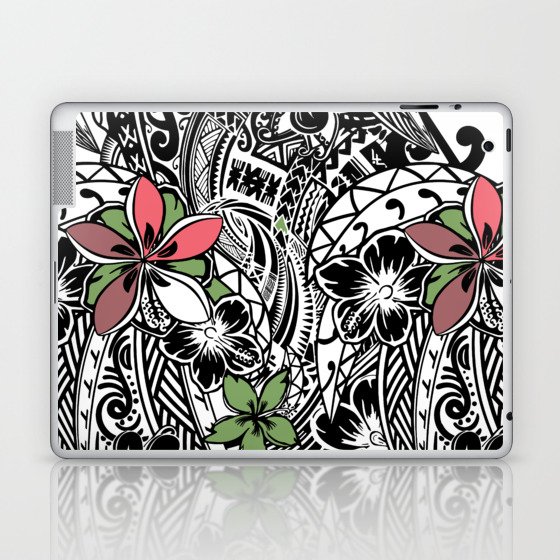 Polynesian Flora Touch Of Color Laptop & iPad Skin