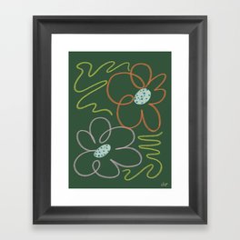 Flower Garden Framed Art Print