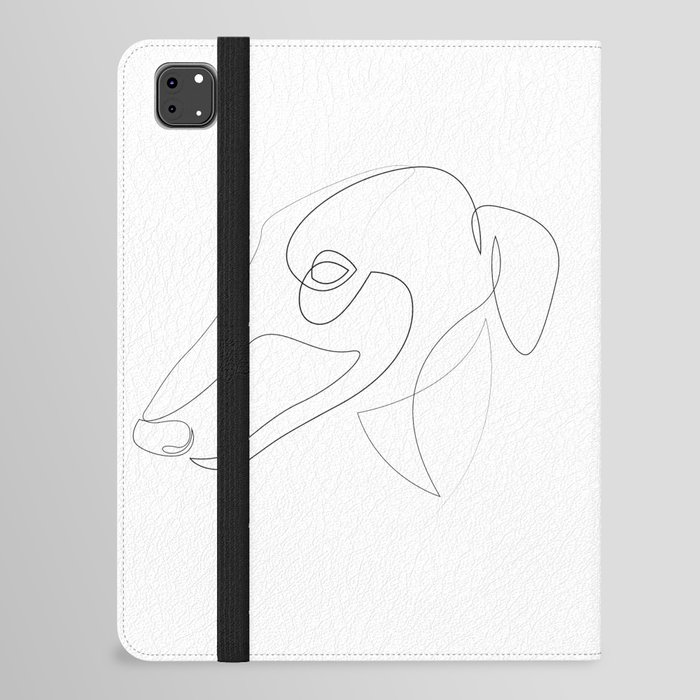 Greyhound - one line drawing iPad Folio Case