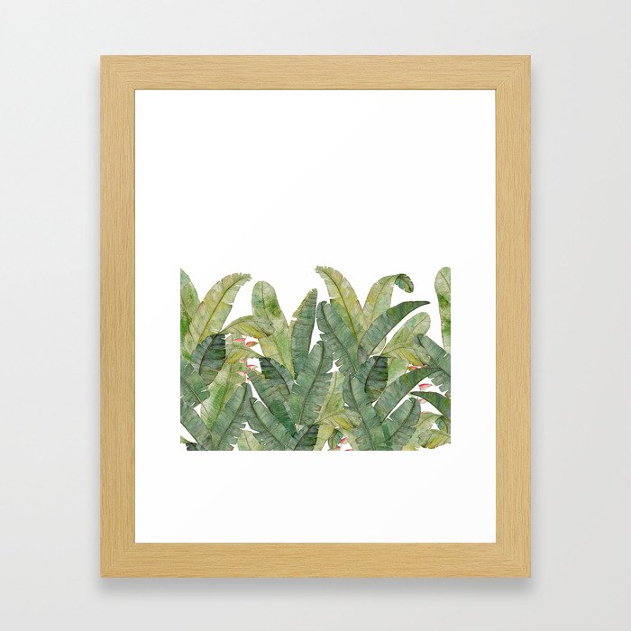Banana Leaves Framed Art Print