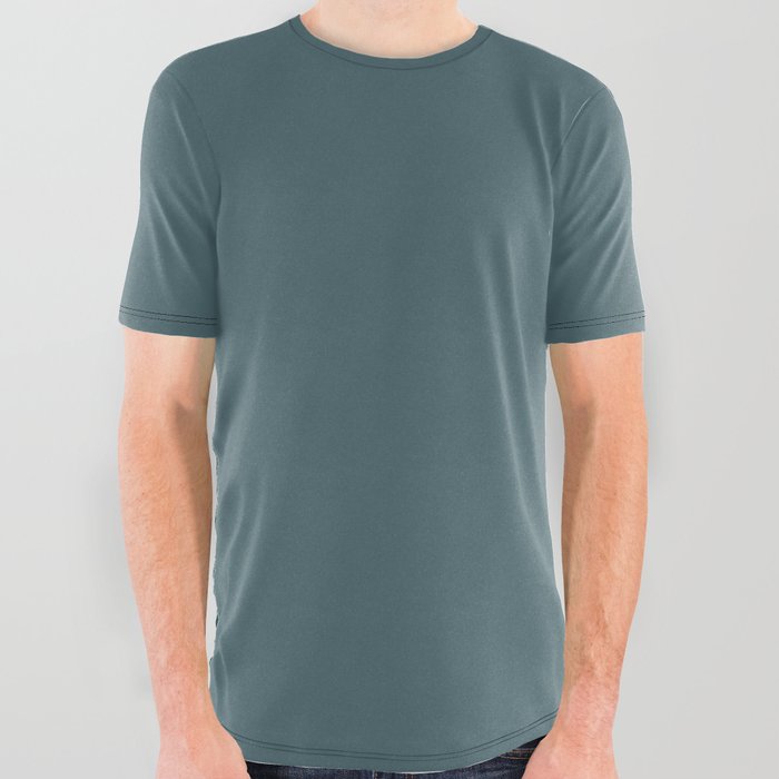Tempestuous Teal All Over Graphic Tee