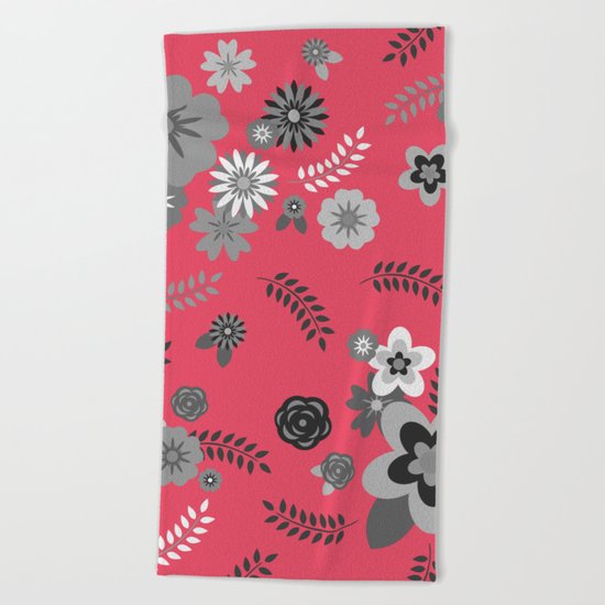 FLORAL PATTERN 2 Beach Towel