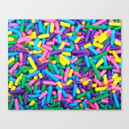 Colorful Sprinkles | Sweet Candy Canvas Print