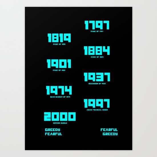 Greed and Fear Art Print