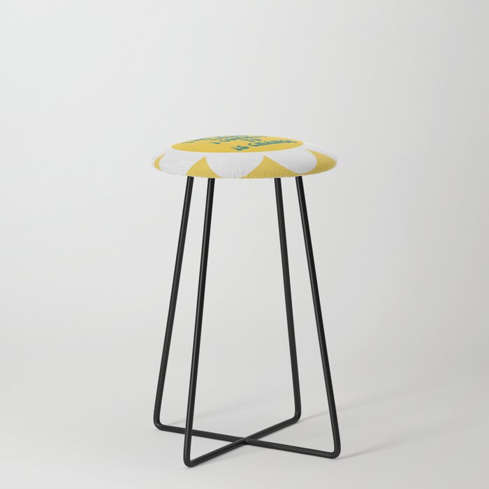 Commitment to Change Poetry Print Counter Stool