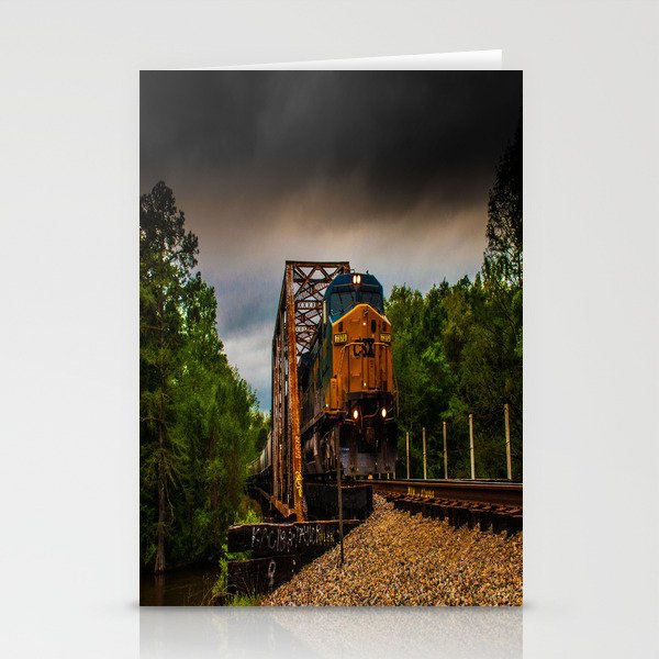 Storm Train Stationery Cards