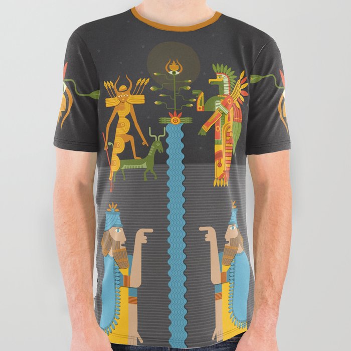 Sumerian Nights All Over Graphic Tee