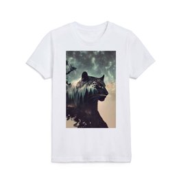 Big Cat in the Forest  Kids T Shirt