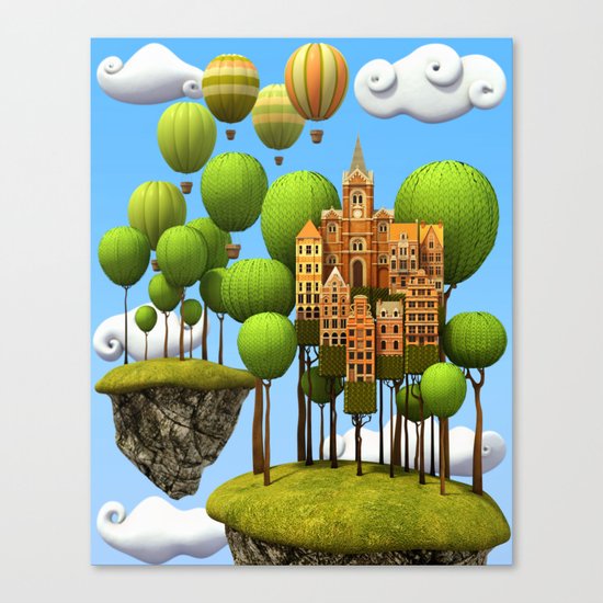 New City in the Sky Canvas Print