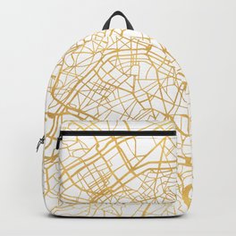 PARIS FRANCE CITY STREET MAP ART Backpack
