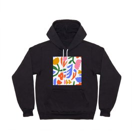 Colorful abstract flower cartoon pattern illustration Hoody