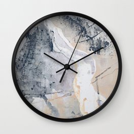 As Restless as the Sea: a minimal abstract painting by Alyssa Hamilton Art Wall Clock