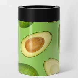 Pattern of green avocado Can Cooler