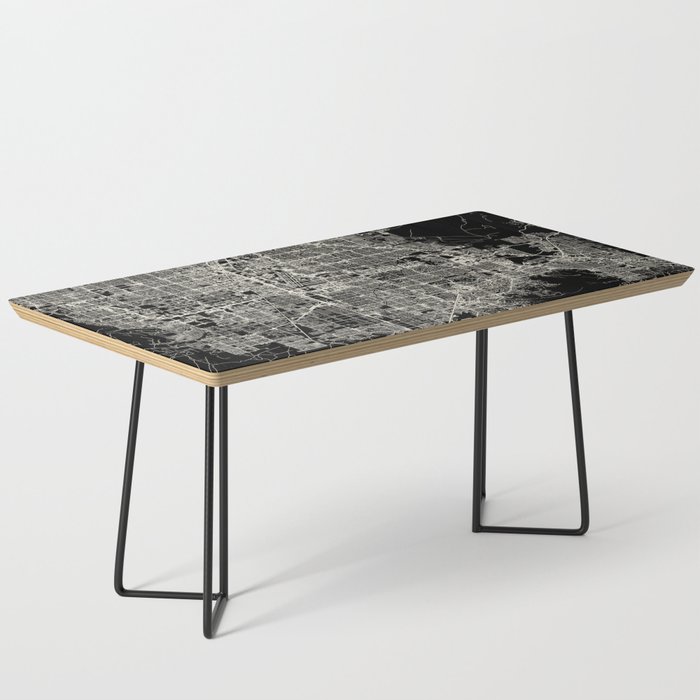 USA, PARADISE CITY - Black and White Map Coffee Table