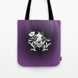 The Skull the Flowers and the Snail Tote Bag
