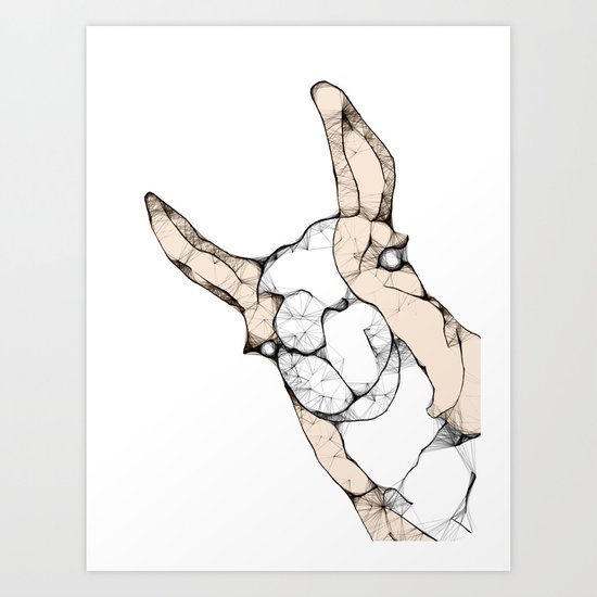 In which a llama interrupts Art Print