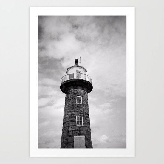 Whitby Lighthouse Art Print