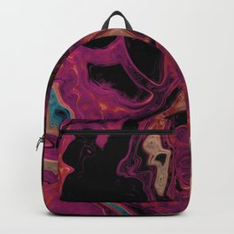 Abstract Surrealist Liquid Shapes Backpack