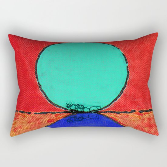 Carro de Boi (Bullock Cart) Rectangular Pillow