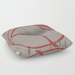 Abstract Line Art Design Pattern Floor Pillow