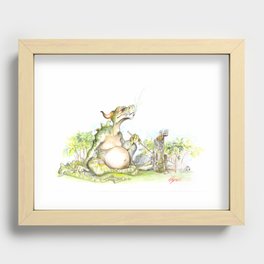 PUFF Recessed Framed Print