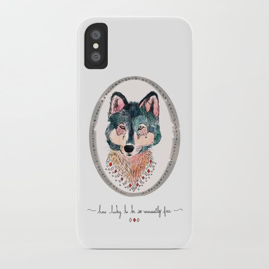 how lucky to be so unusually free iPhone Case