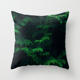 Dark - Winter Tree Throw Pillow