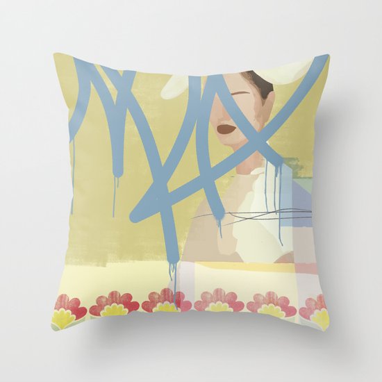 Wallpaper Throw Pillow