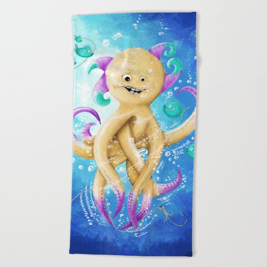 OCTOPUS MONSTER Beach Towel