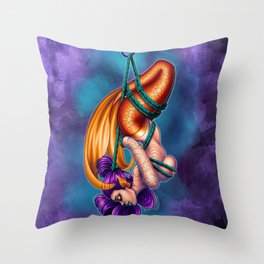 Shibari Mermaid Throw Pillow