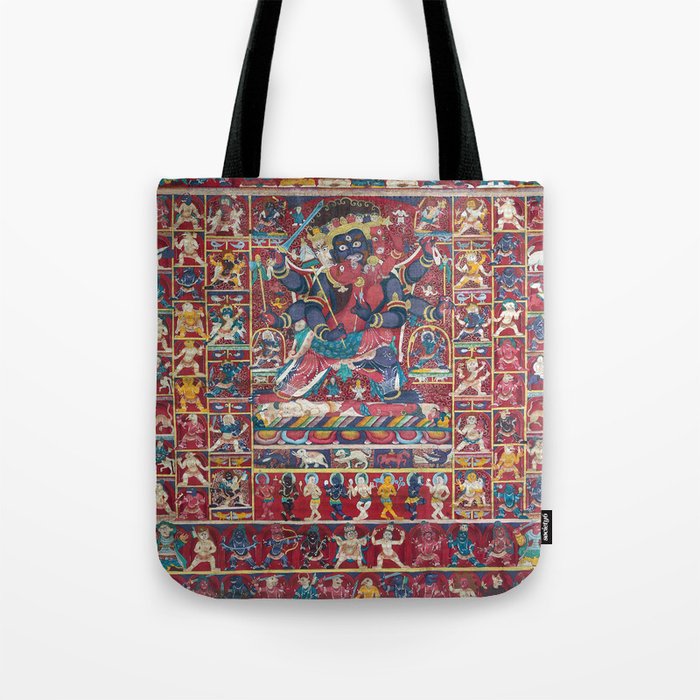 Buddhist Thangka of Mahakala Tote Bag