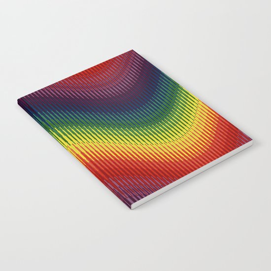 Rainbow Wave Notebook