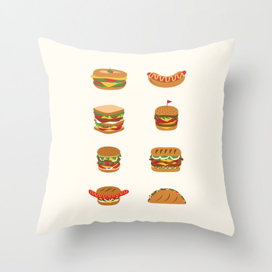 Stay hungry Throw Pillow