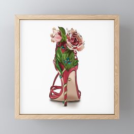 Hand-Drawn Shoe Illustration Framed Mini Art Print