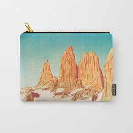 Chile, Patagonia Carry-All Pouch | Patagoniaposter, Missyames, Chileart, Patagoniaprint, Travelprint, Painting, Mountainart, Mountains, Vintagetravel, Travelposter 