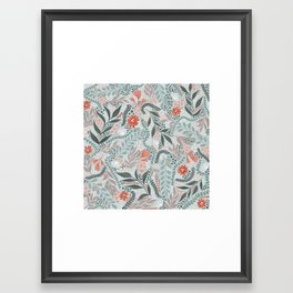 Flower Maze Framed Art Print