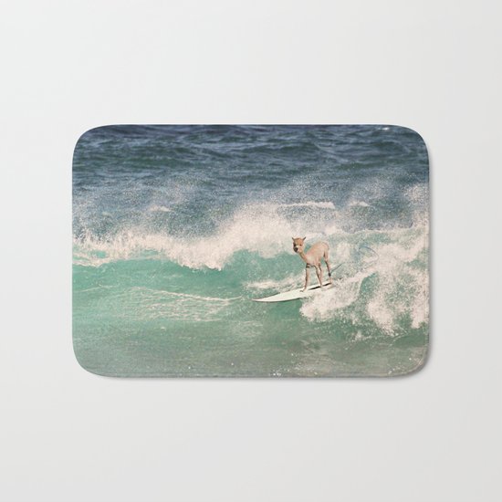 NEVER STOP EXPLORING - SURFING HAWAII Bath Mat